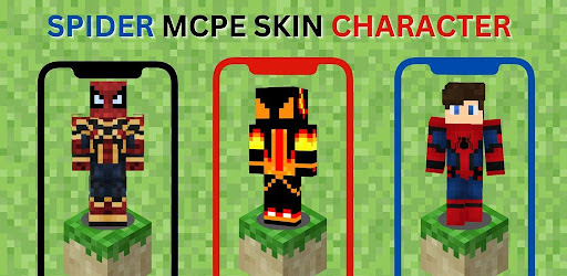 Android application Spider Skins for MCPE screenshort