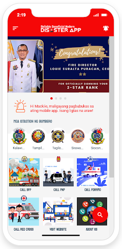 RBM Disaster App Screen 2