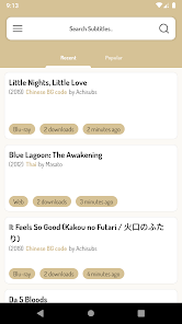 Screenshot 1 SubGet: Subtitles downloader android