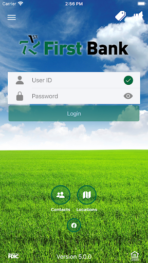 Android application First Bank screenshort