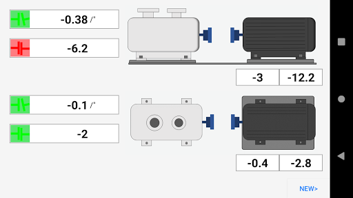 Android application Shaft Alignment Pro screenshort