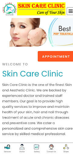 Skin Care Clinic Dr Mritunjay Screen 2