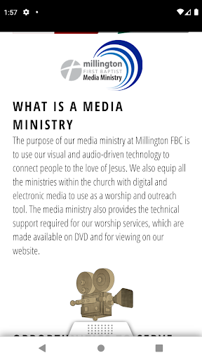 Millington FBC Screen 3