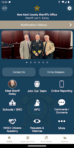 Android application New Kent County Sheriff's (VA) screenshort
