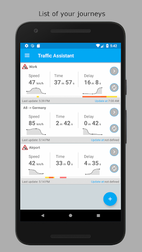 Android application Widget: Traffic jam, Road info screenshort