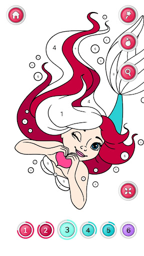 Girls Coloring Book - Color by Number for Girls 2.4.0.0 screenshots 4