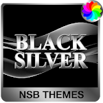 Cover Image of Download Black Silver Theme for Xperia  APK
