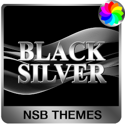 「ブラックシルバー - Xperiaのテーマ」のアイコン画像
