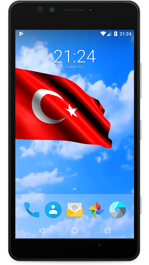 Android application Türk bayrak canlı duvar kağıdı screenshot