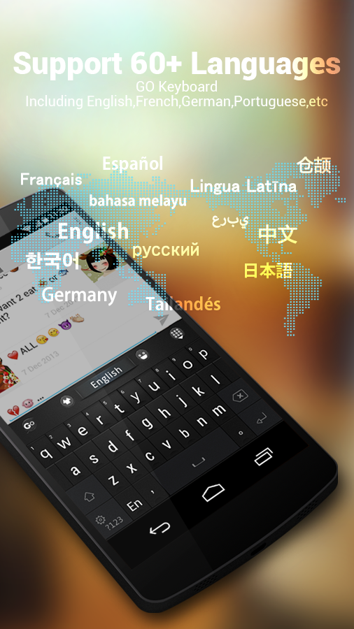 Android application BR Portuguese - GO Keyboard screenshort