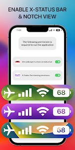 Transparent iOS X - Status Bar