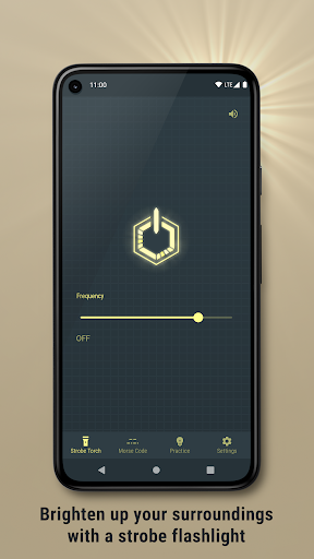 Android application Morse code flashlight screenshort