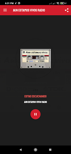 Android application Aun Estamos Vivos Radio screenshort
