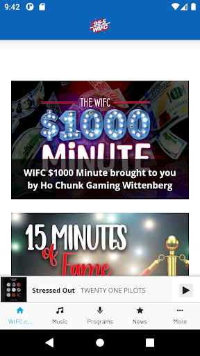 Android application 95.5 WIFC screenshort
