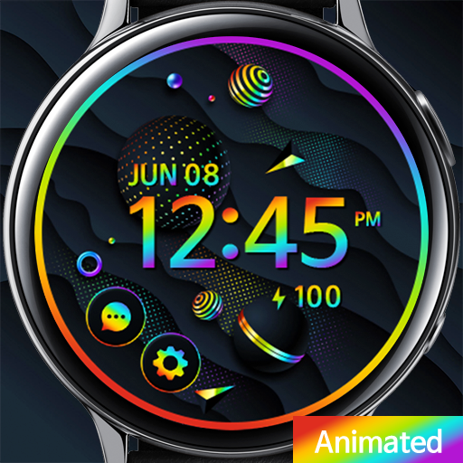 Black Wave Ball_Watchface logo