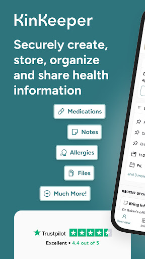 Android application KinKeeper - Health Organizer screenshort