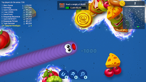 Screenshot Worms Zone .io - Hungry Snake