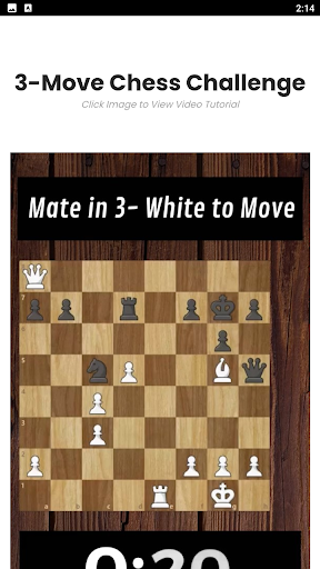 Android application 3-Move Chess Challenge screenshort