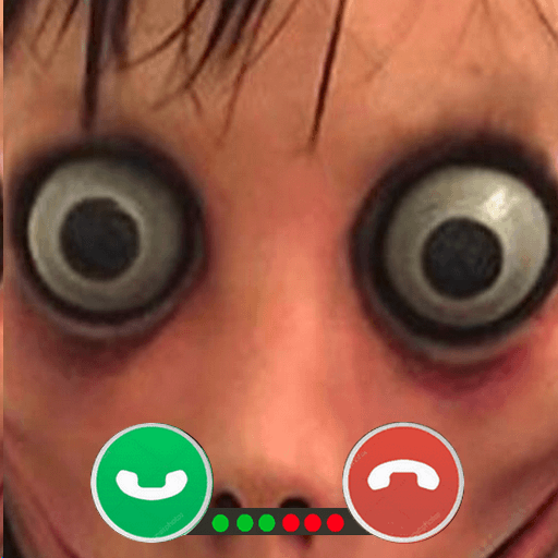 Momo Creepy Horror video Call logo