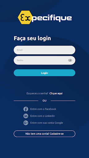 Android application Expecifique screenshort