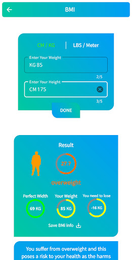 My Health My Nutrition Screen 3
