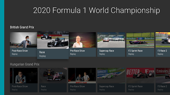 F1TV Viewer for Android TV 2.6.0 APK screenshots 3