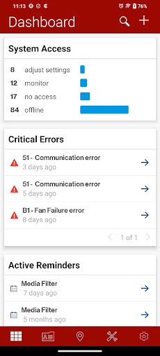 Android application Amana Cloud Services screenshort