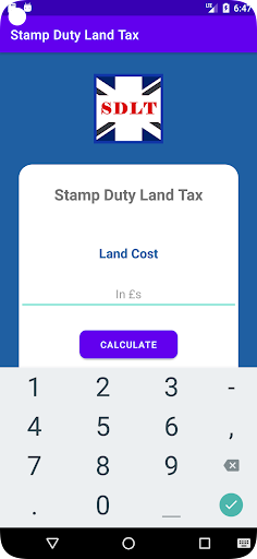 Stamp Duty Land Tax Screen 2