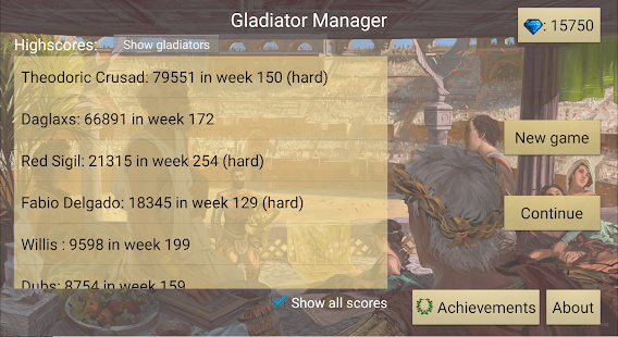 Gladiator manager 2.2.10 screenshots 1