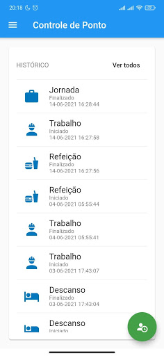 Android application Nuvvel Ponto - Controle ponto screenshort