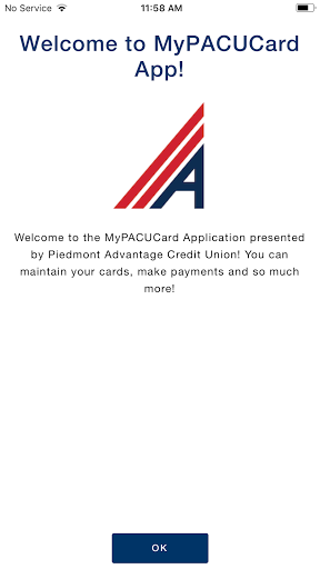 Android application MyPACUCard screenshort