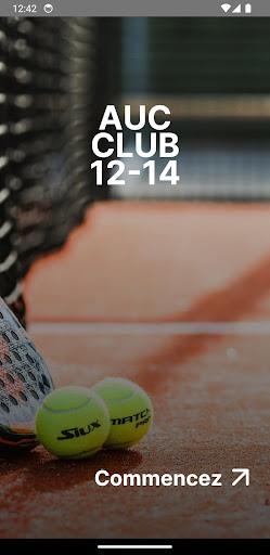 Android application AUC Padel 12/14 screenshort