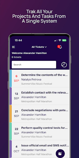 Android application The Ticket screenshort