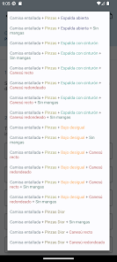 Captură 4 Tu Modista: patrones y costura android