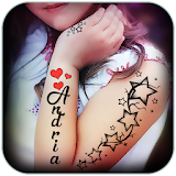 Tattoo my Photo: Name tattoo design Maker app 2021 icon