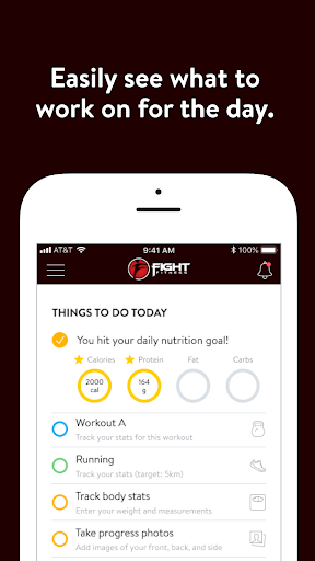 Android application Coach In Your Corner screenshort