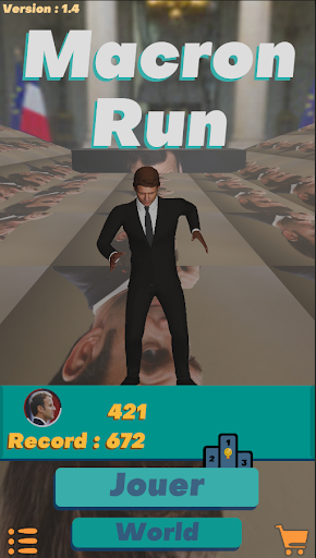 Android application Macron Run screenshort