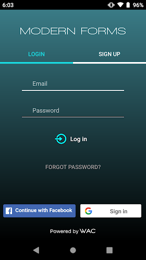 Android application Modern Forms screenshort