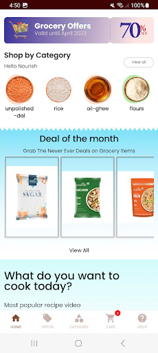 Nourish Store Screen 2