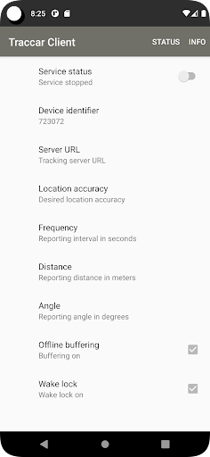 Android application Control T screenshort