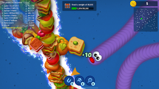 Screenshot Worms Zone .io - Hungry Snake