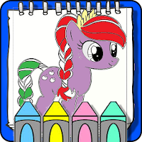 Coloring Book Of Pony tails