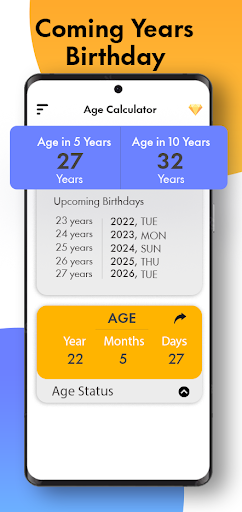 Age Calculator - Date of Birth Screen 3