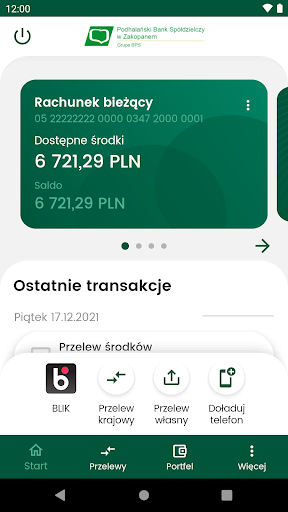 Android application mPBS Zakopane screenshort