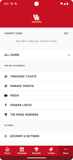 Screenshot of Houston Cougars
