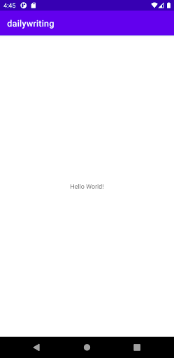 dailyWriting Screen 2