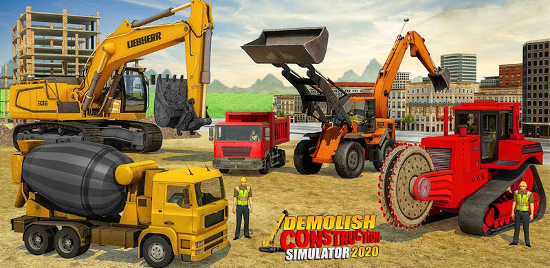 Heavy Excavator Demolish Games