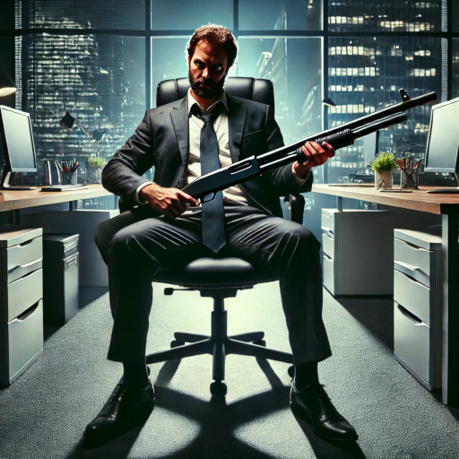 Office  destroy chair battle Logo