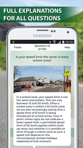 Screenshot of Dutch CBR Theory Exam 2024