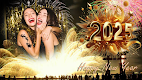 screenshot of New year photo frame 2025